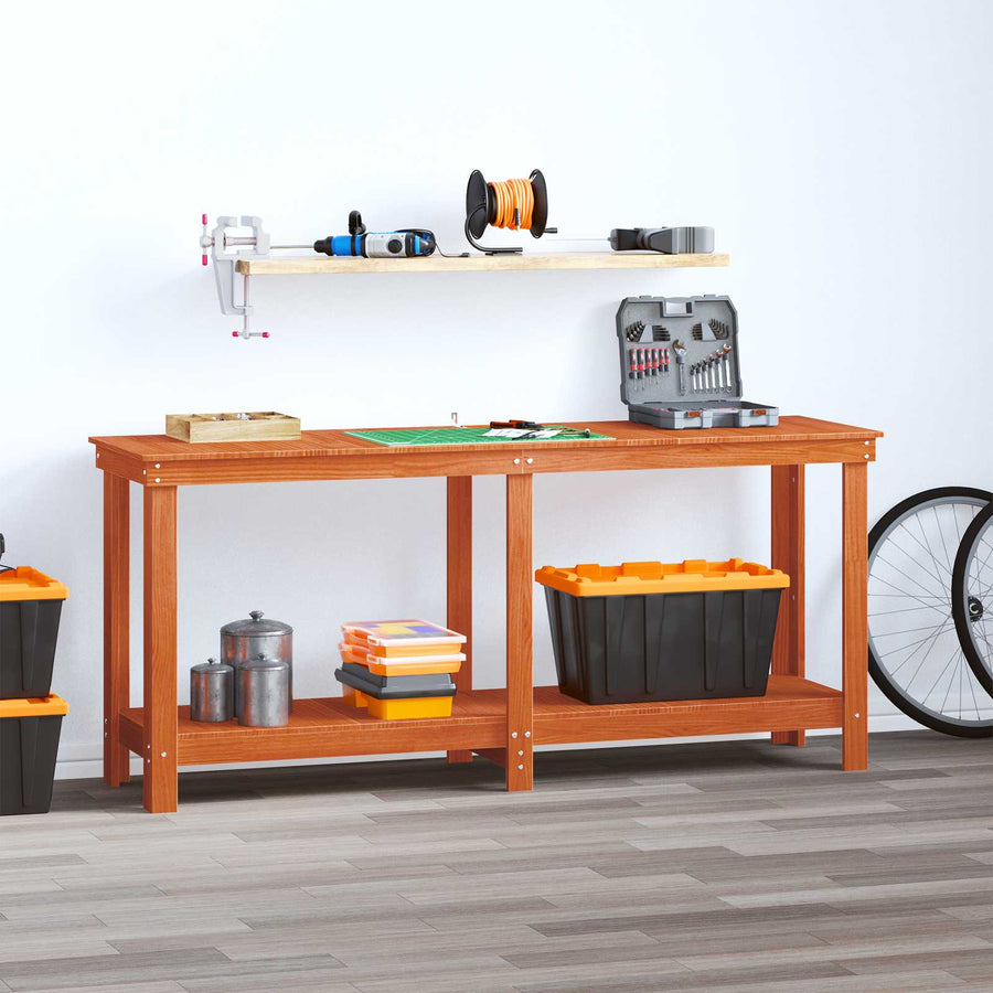 Werkbank Waskleur Bruin 180 x 50 x 80 cm Massief grenenhout