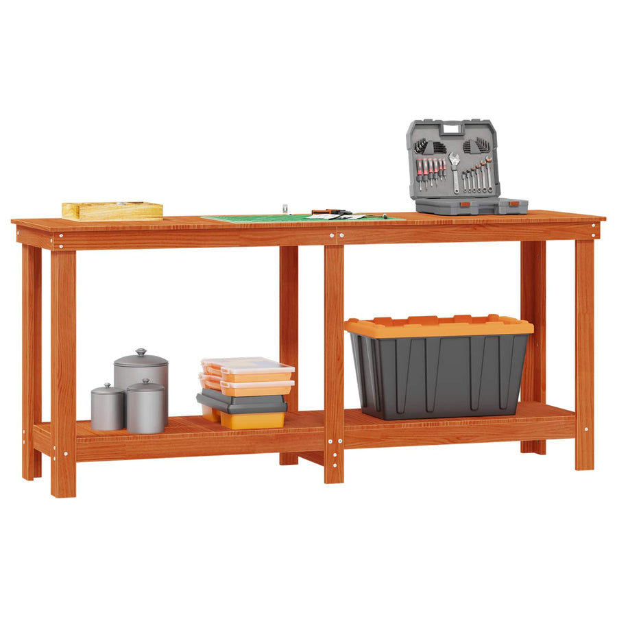 Werkbank Waskleur Bruin 180 x 50 x 80 cm Massief grenenhout