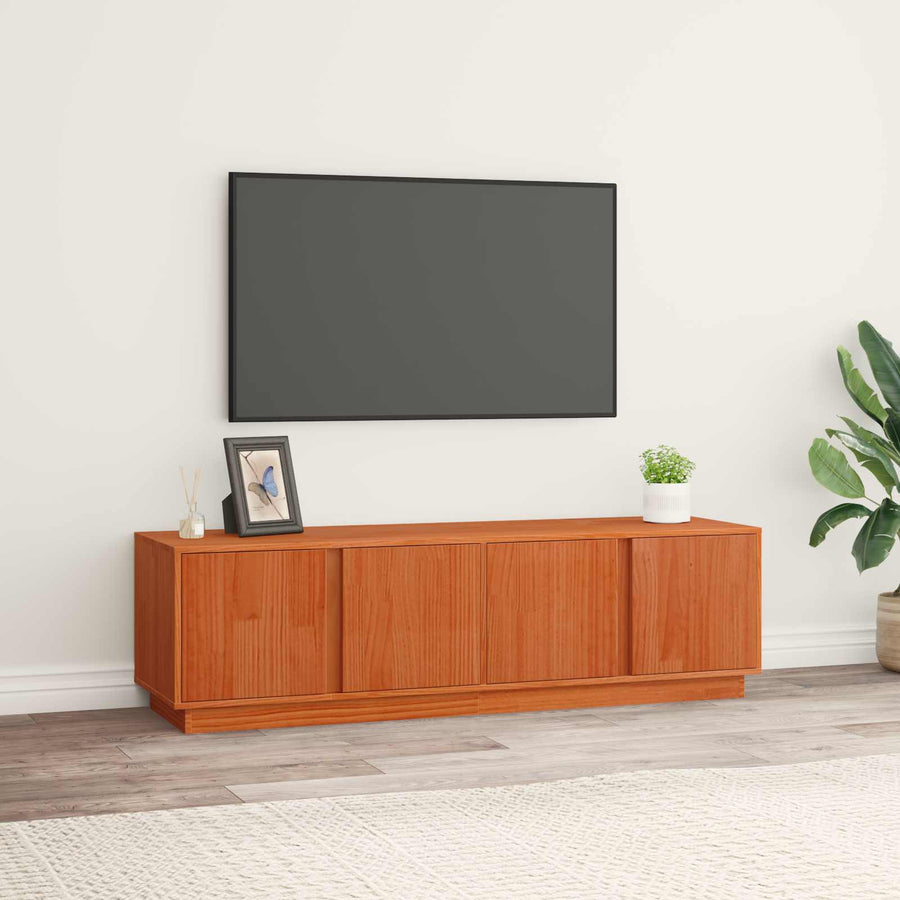 TV-kast Waskleur Bruin 140 x 40 x 40 cm Massief grenenhout