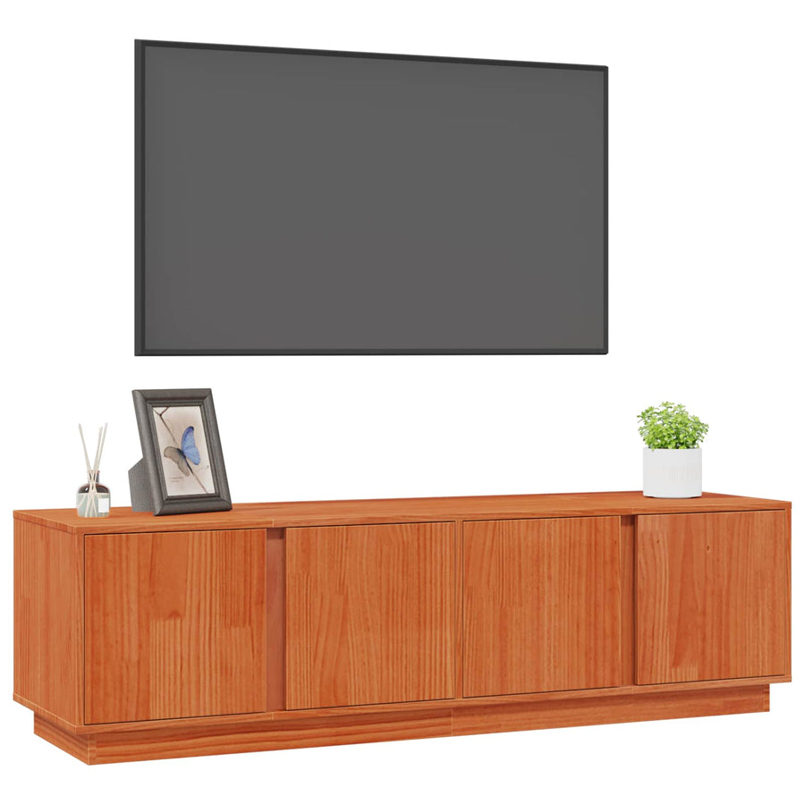 TV-kast Waskleur Bruin 140 x 40 x 40 cm Massief grenenhout