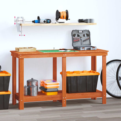 Werkbank Waskleur Bruin 140 x 50 x 80 cm Massief grenenhout