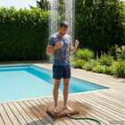 Tuin vloershower WPC en RVS 201 Bruin