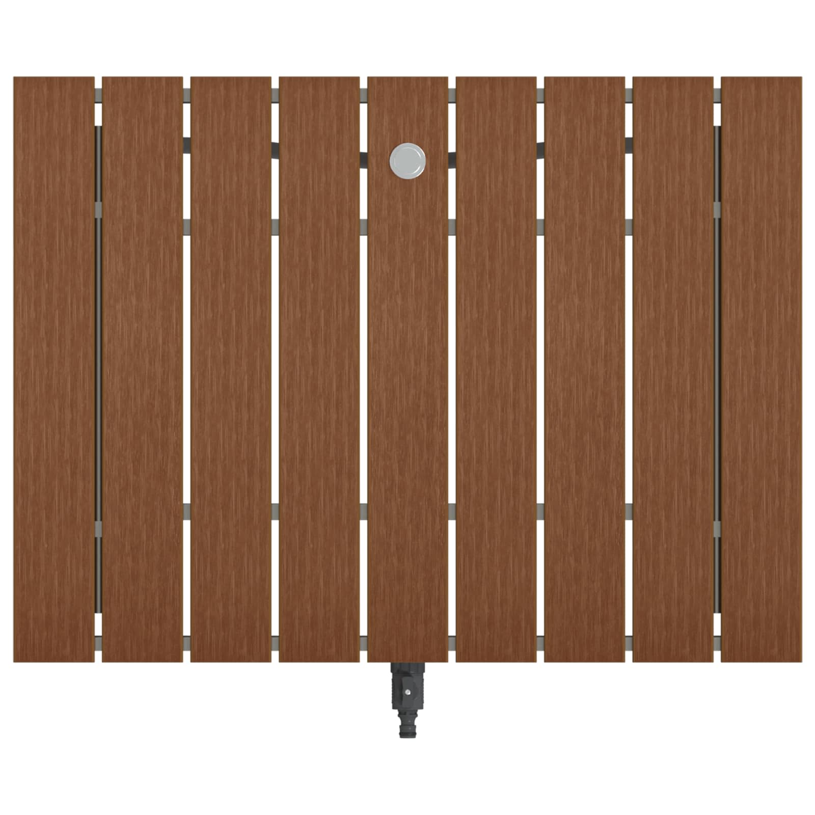 Tuin vloershower WPC en RVS 201 Bruin