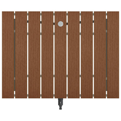 Tuin vloershower WPC en RVS 201 Bruin