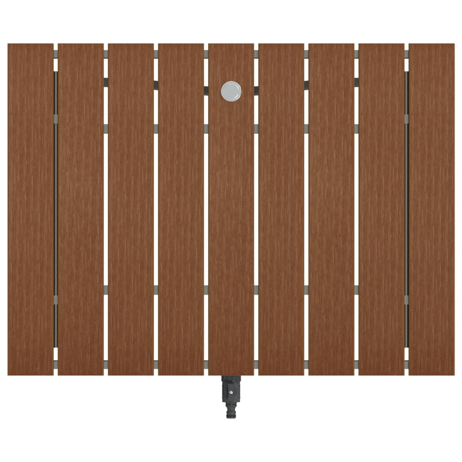 Tuin vloershower WPC en RVS 201 Bruin
