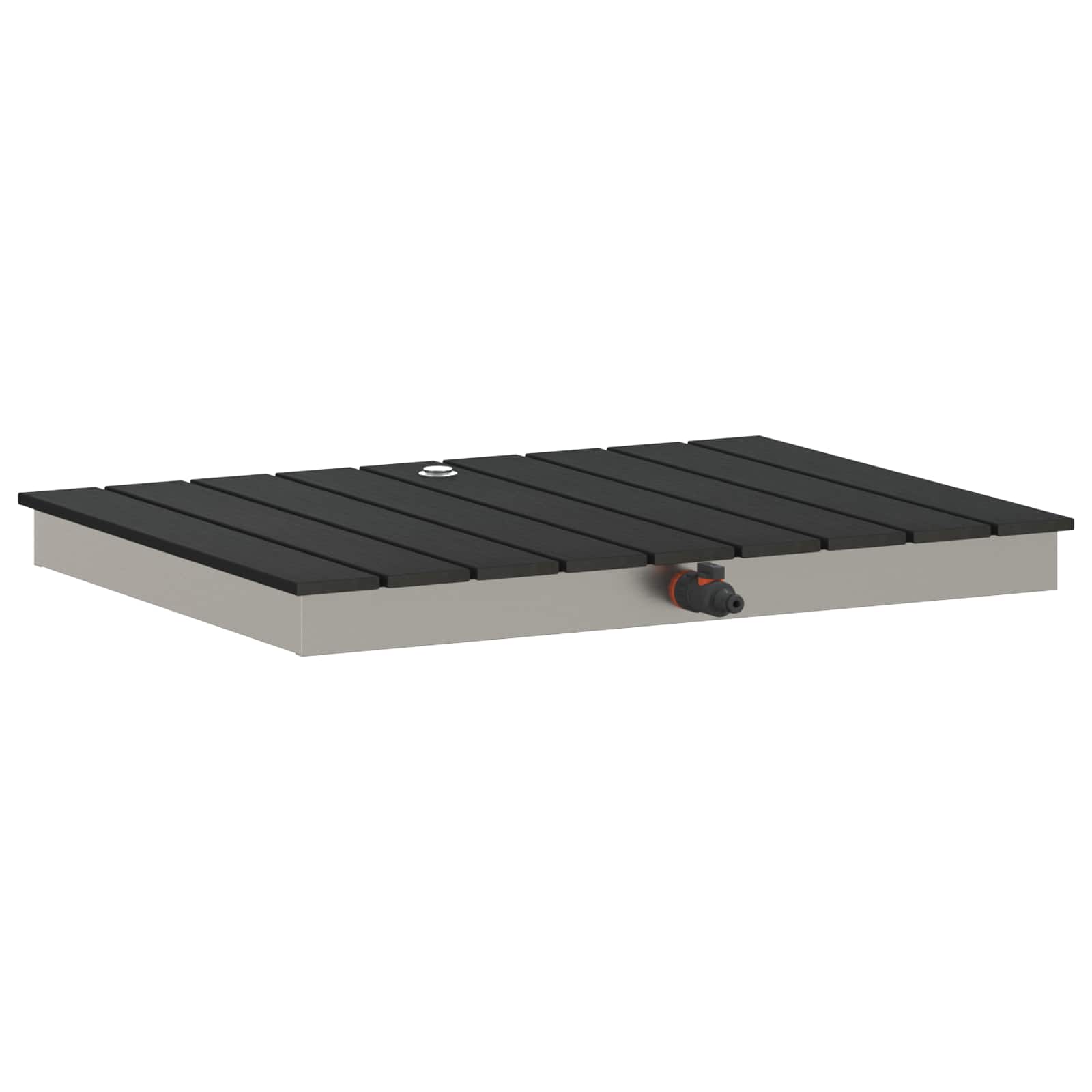 Tuin vloershower WPC en RVS 201 Antraciet