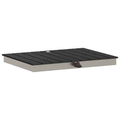 Tuin vloershower WPC en RVS 201 Antraciet