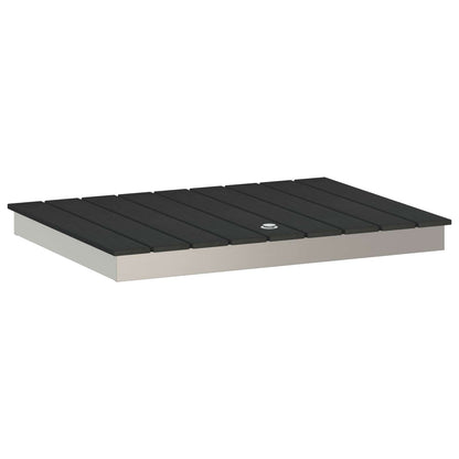 Tuin vloershower WPC en RVS 201 Antraciet