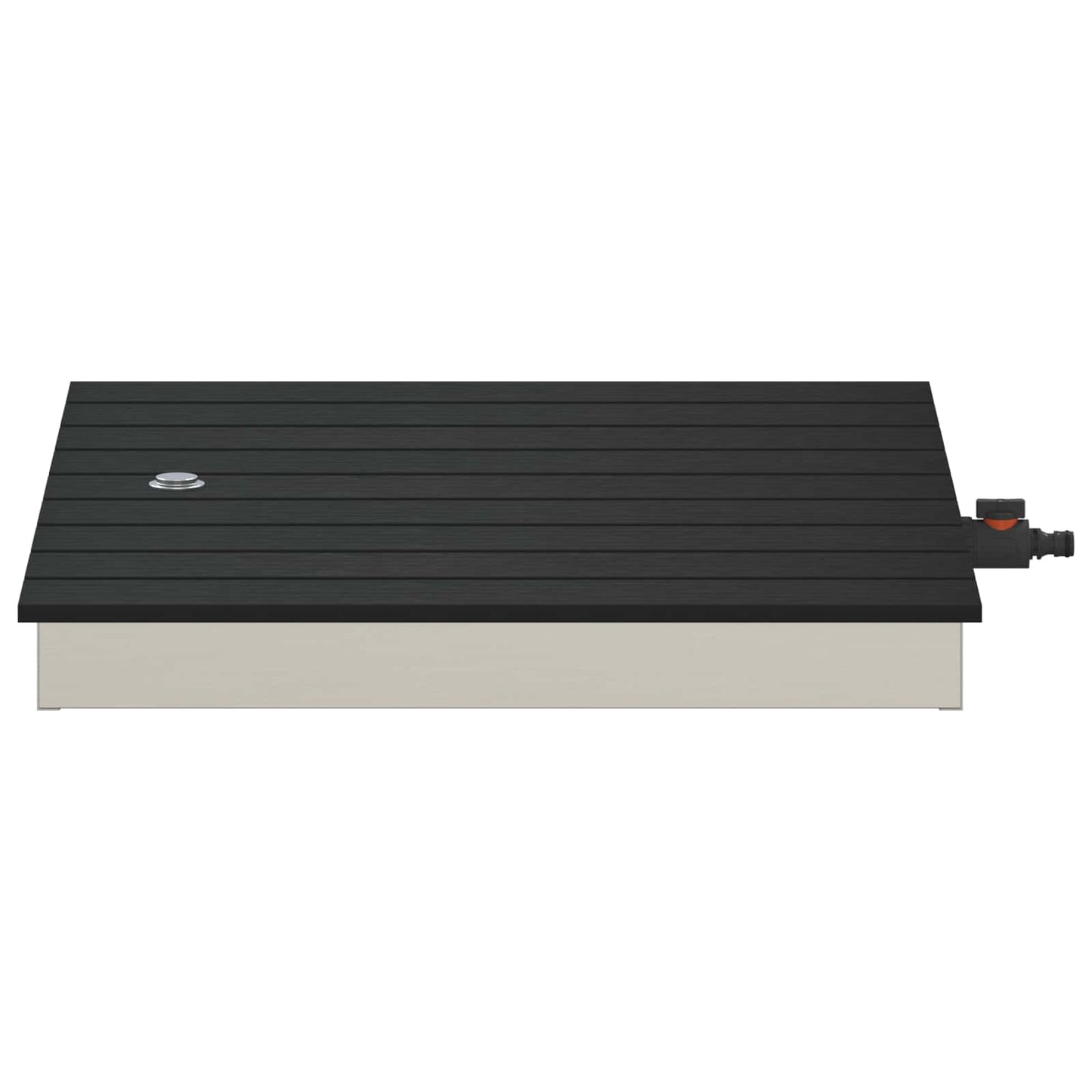 Tuin vloershower WPC en RVS 201 Antraciet