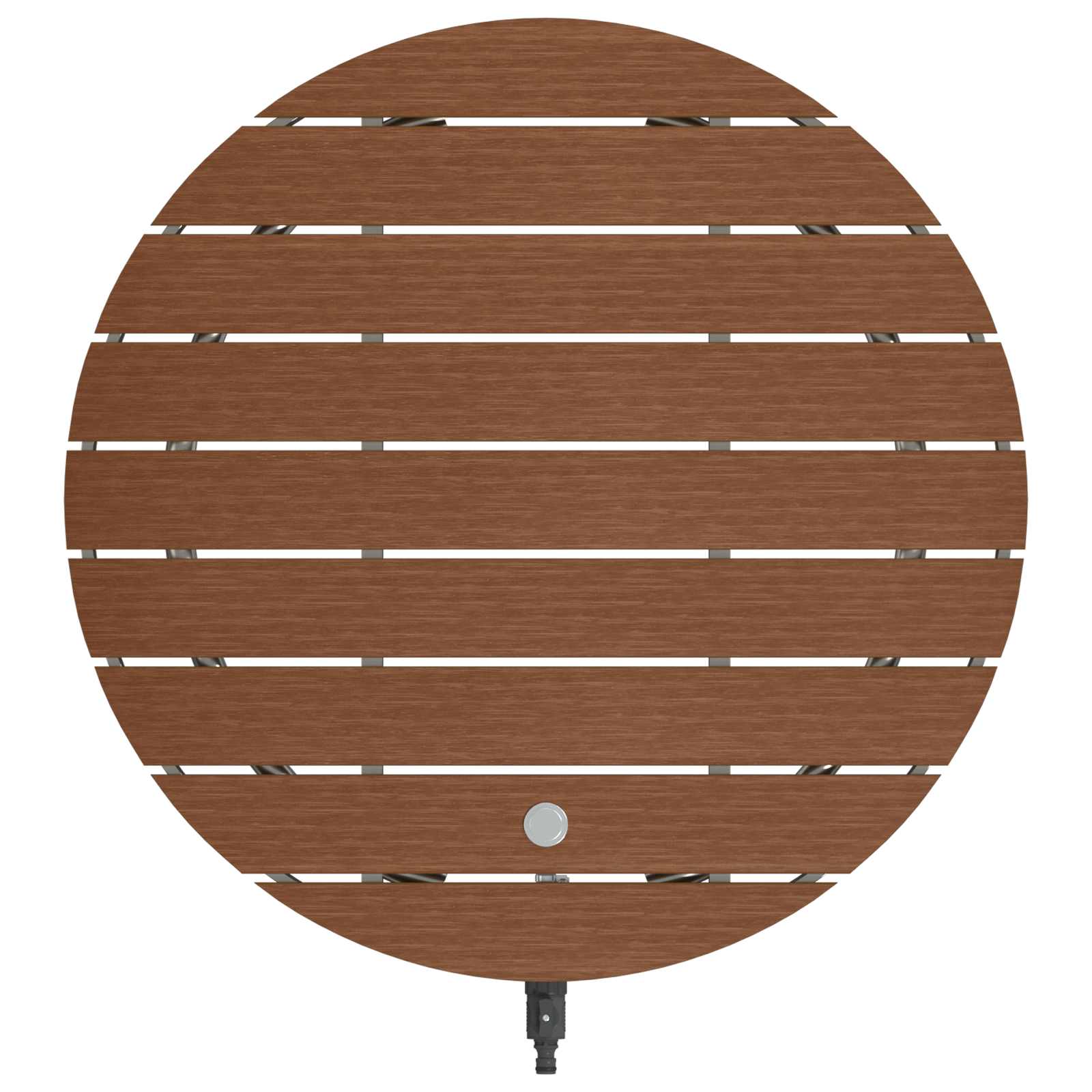 Tuin vloershower WPC en RVS 201 Bruin