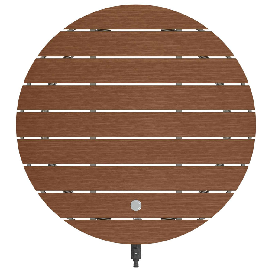 Tuin vloershower WPC en RVS 201 Bruin