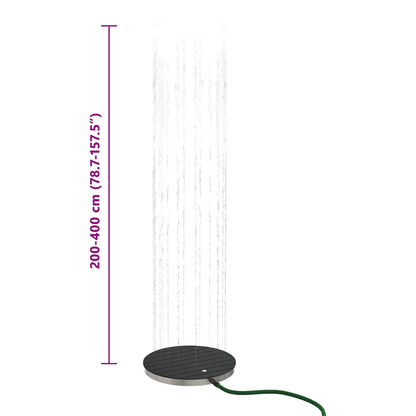 Tuin vloershower WPC en RVS 201 Antraciet