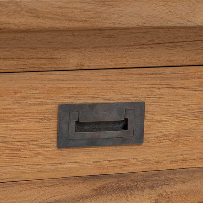 Wandtafel Naturel 90 x 30 x 80 cm Massief Teakhout