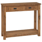 Wandtafel 90x30x80 cm massief teakhout