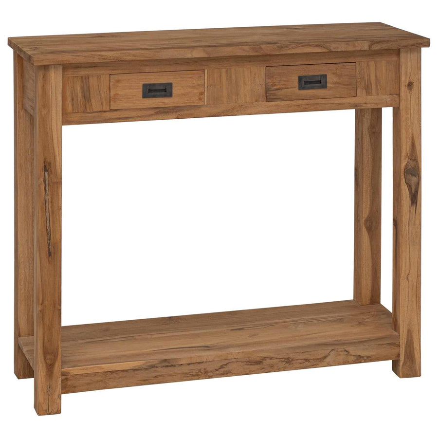 Wandtafel Naturel 90 x 30 x 80 cm Massief Teakhout