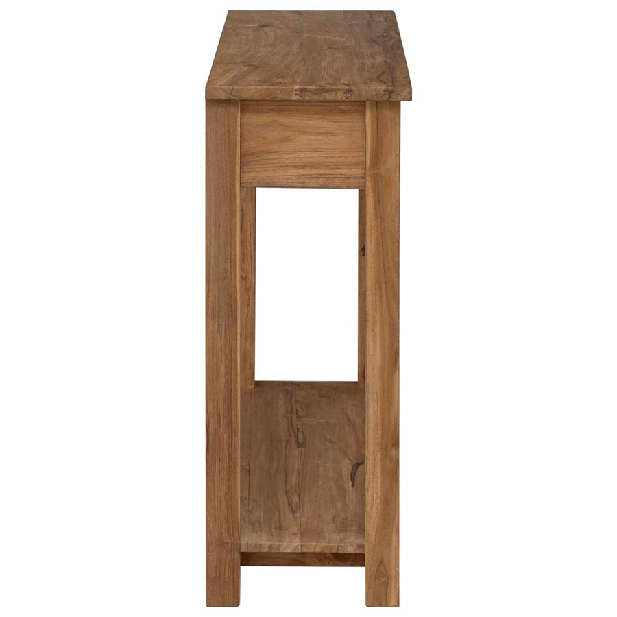 Wandtafel Naturel 90 x 30 x 80 cm Massief Teakhout