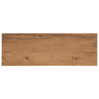 Wandtafel Naturel 90 x 30 x 80 cm Massief Teakhout