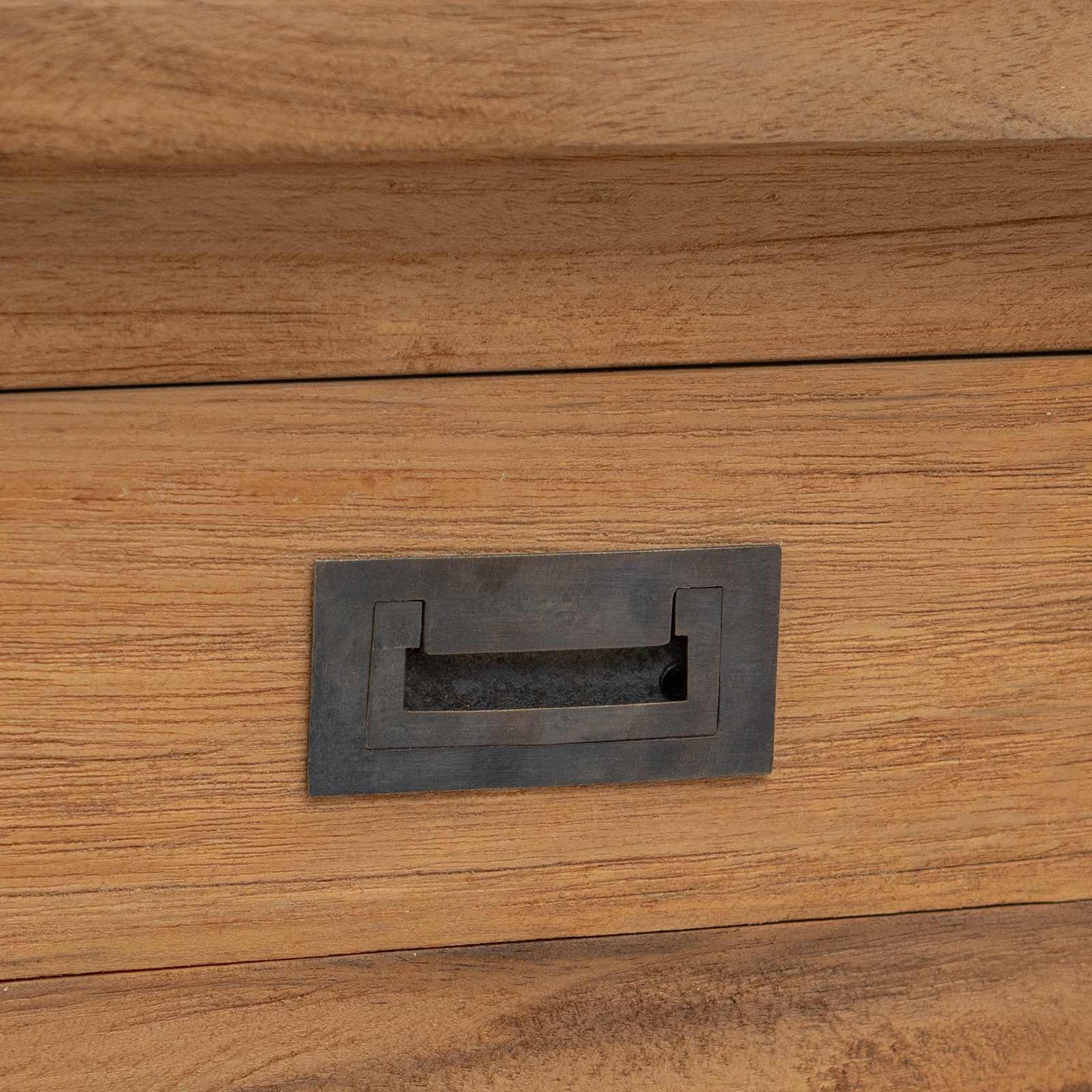 Wandtafel Naturel 110 x 30 x 80 cm Massief Teakhout