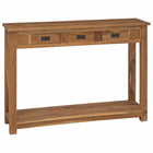 Wandtafel 110x30x80 cm massief teakhout