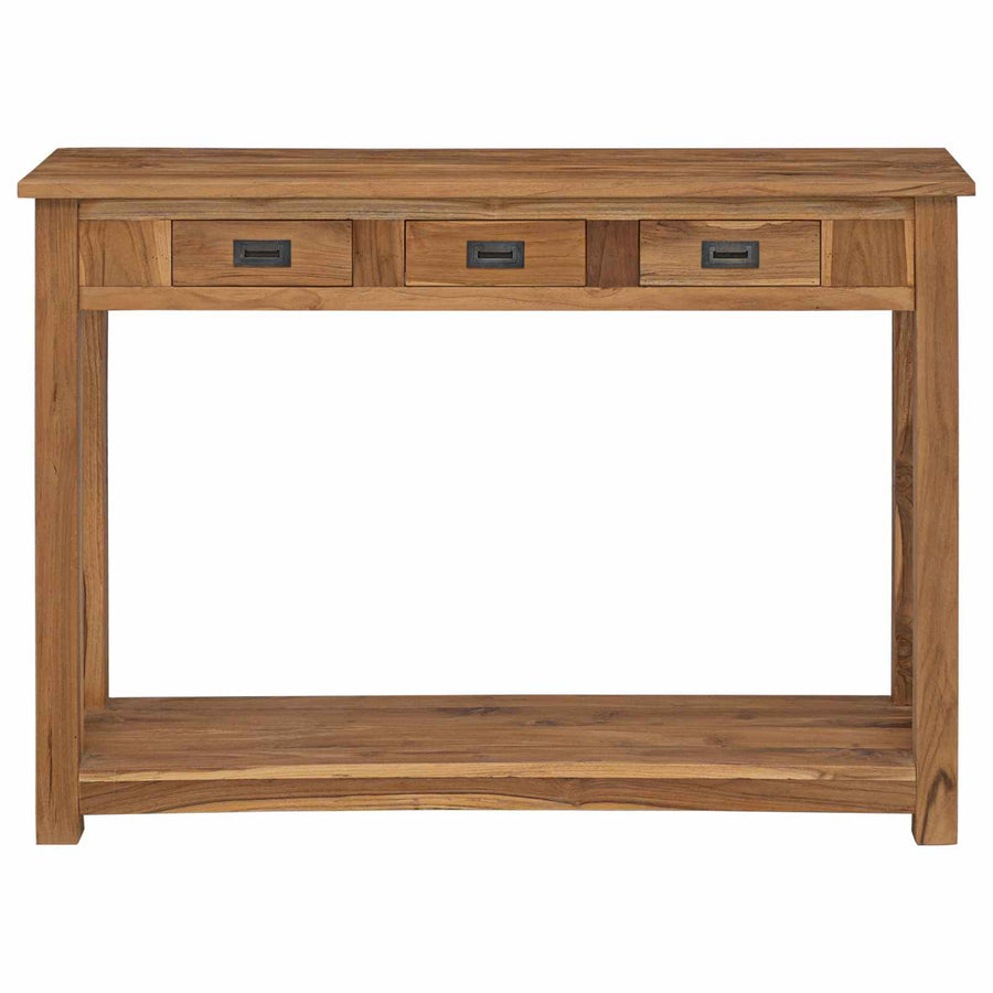 Wandtafel Naturel 110 x 30 x 80 cm Massief Teakhout