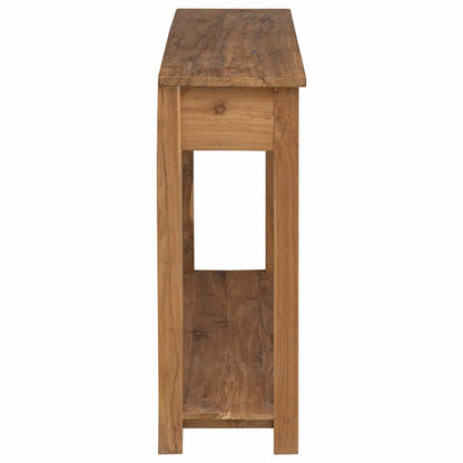 Wandtafel Naturel 110 x 30 x 80 cm Massief Teakhout