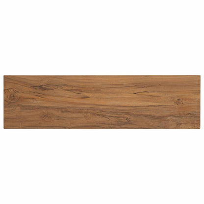 Wandtafel Naturel 110 x 30 x 80 cm Massief Teakhout