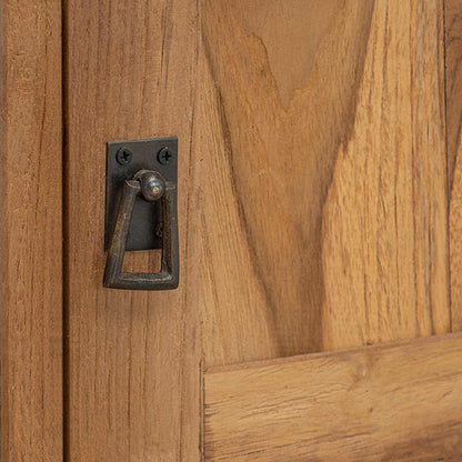 Tv-meubel 110 x 30 x 40 cm Naturel Massief Teakhout