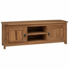 TV Cabinet 110 x 30 x 40 cm Natural Solid Teak