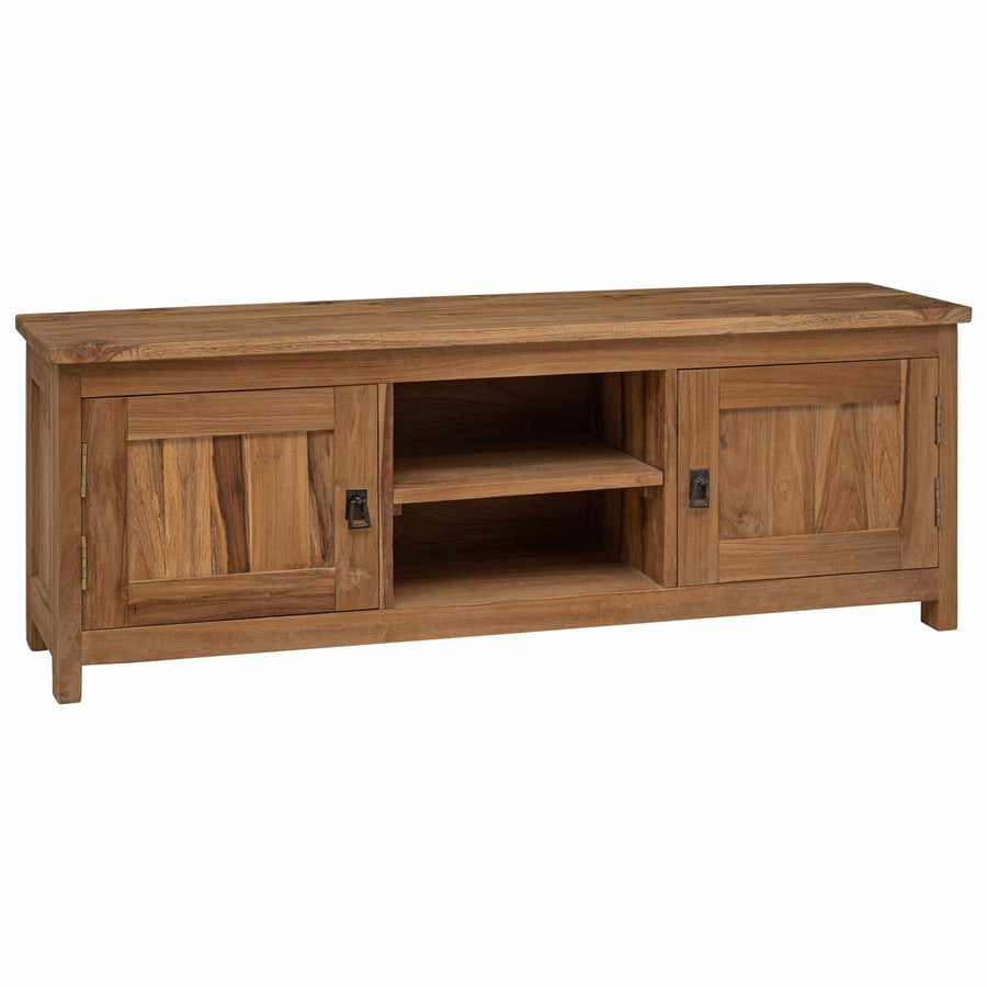 Tv-meubel 110 x 30 x 40 cm Naturel Massief Teakhout