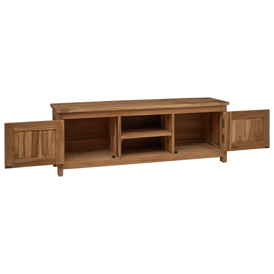 Tv-meubel 110 x 30 x 40 cm Naturel Massief Teakhout