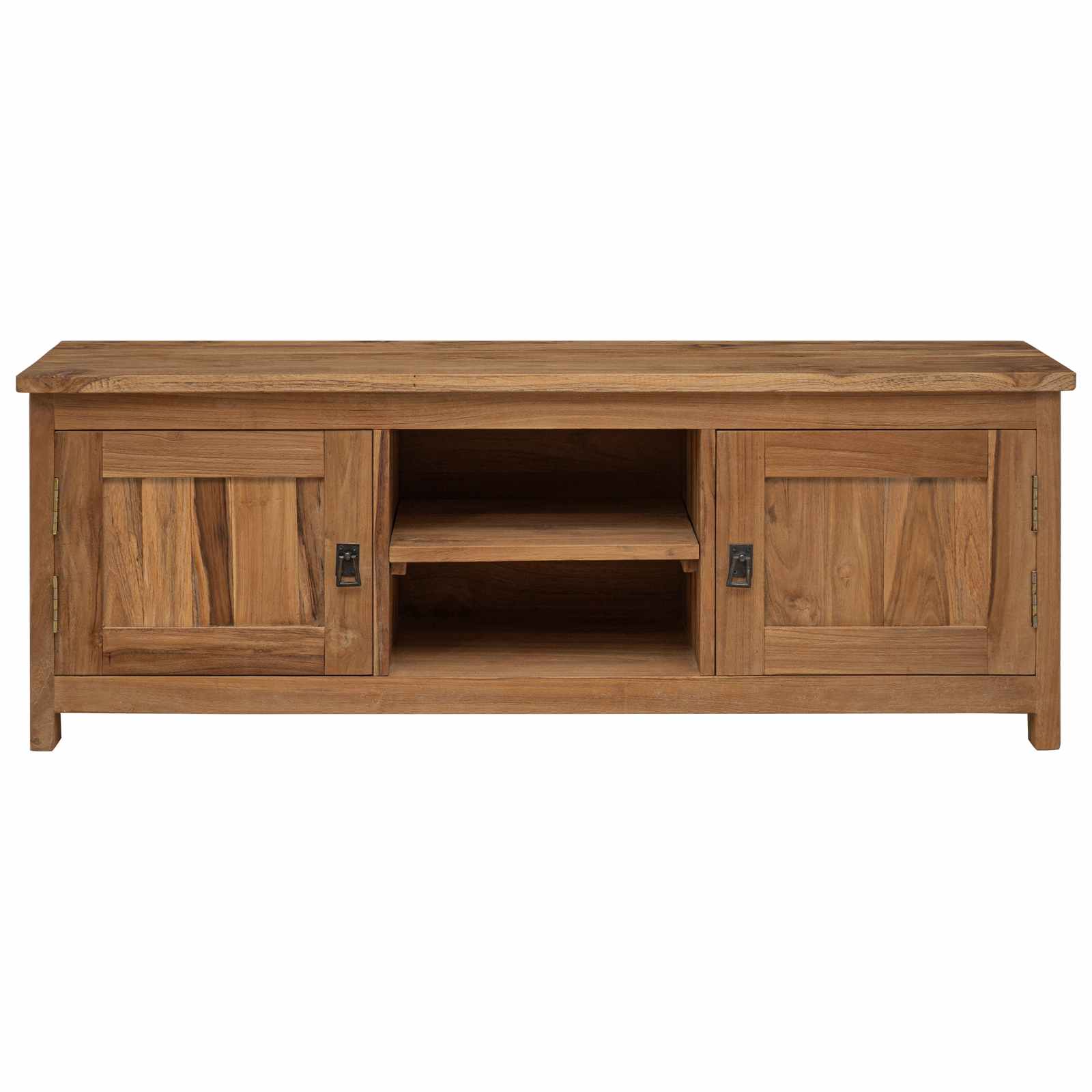 Tv-meubel 110 x 30 x 40 cm Naturel Massief Teakhout