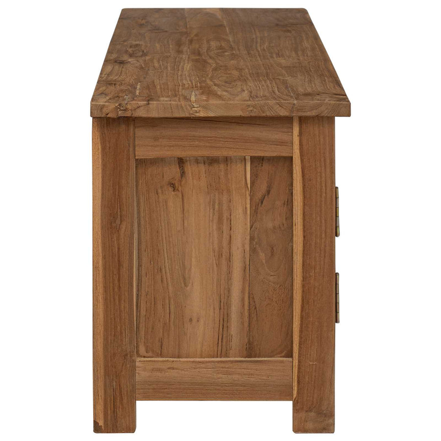 Tv-meubel 110 x 30 x 40 cm Naturel Massief Teakhout