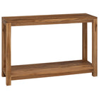 Wandtafel 110x35x75 cm massief teakhout naturel