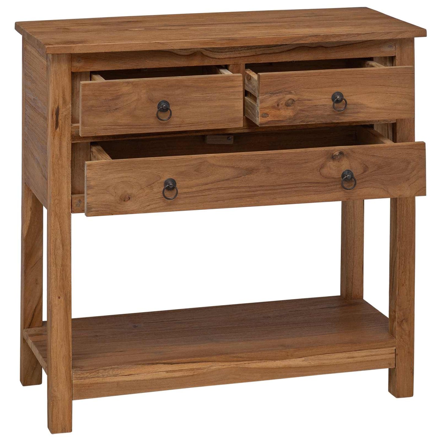 Dressoir Naturel 79 x 35 x 80 cm Massief Teakhout