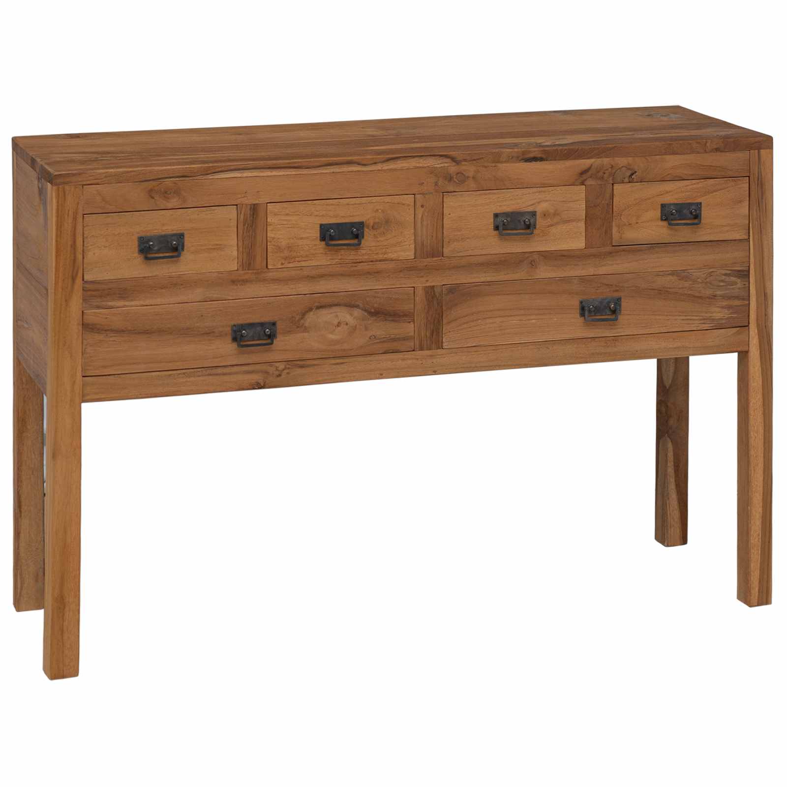 Dressoir Naturel 110 x 35 x 75,5 cm Massief Teakhout