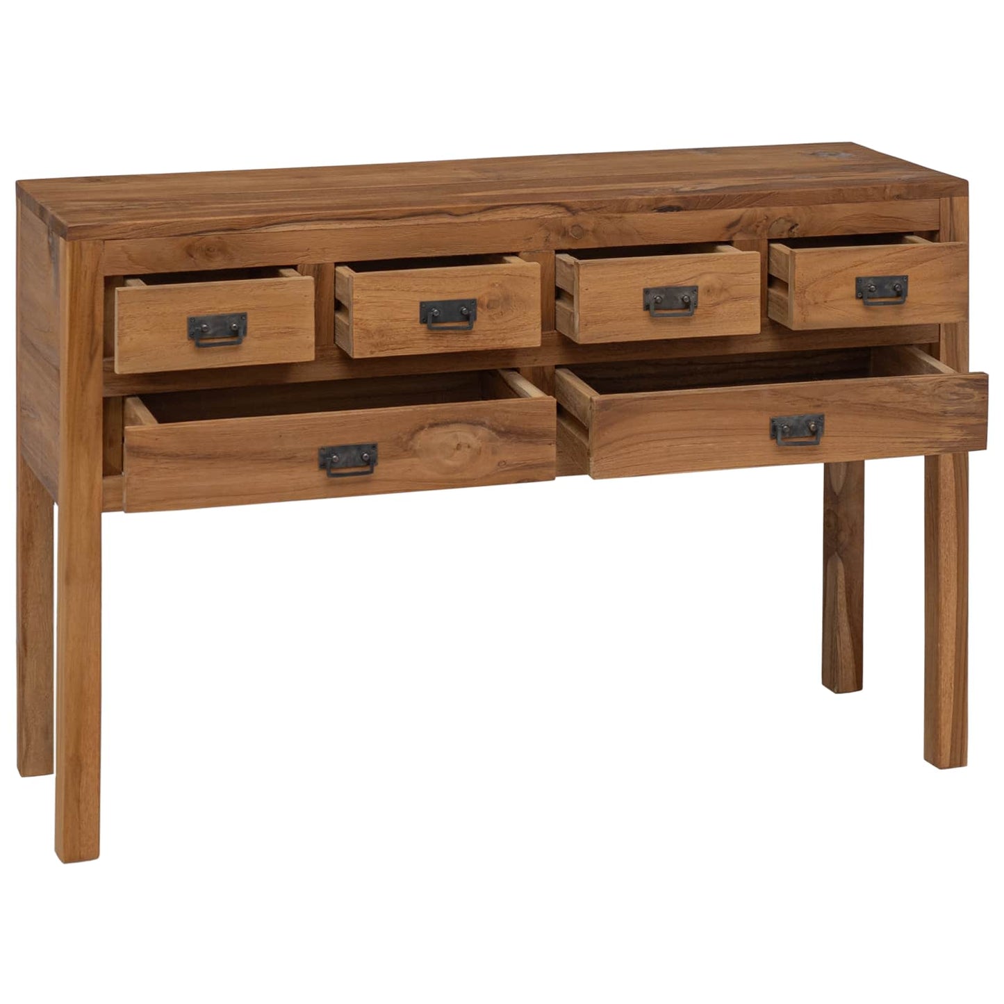 Dressoir Naturel 110 x 35 x 75,5 cm Massief Teakhout
