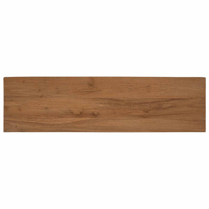 TV-kast 110 x 30 x 35 cm Naturel Massief Teakhout