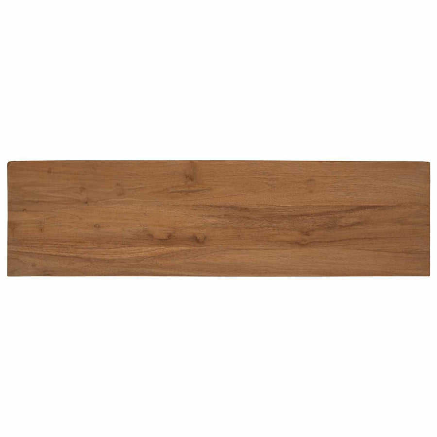 TV-kast 110 x 30 x 35 cm Naturel Massief Teakhout