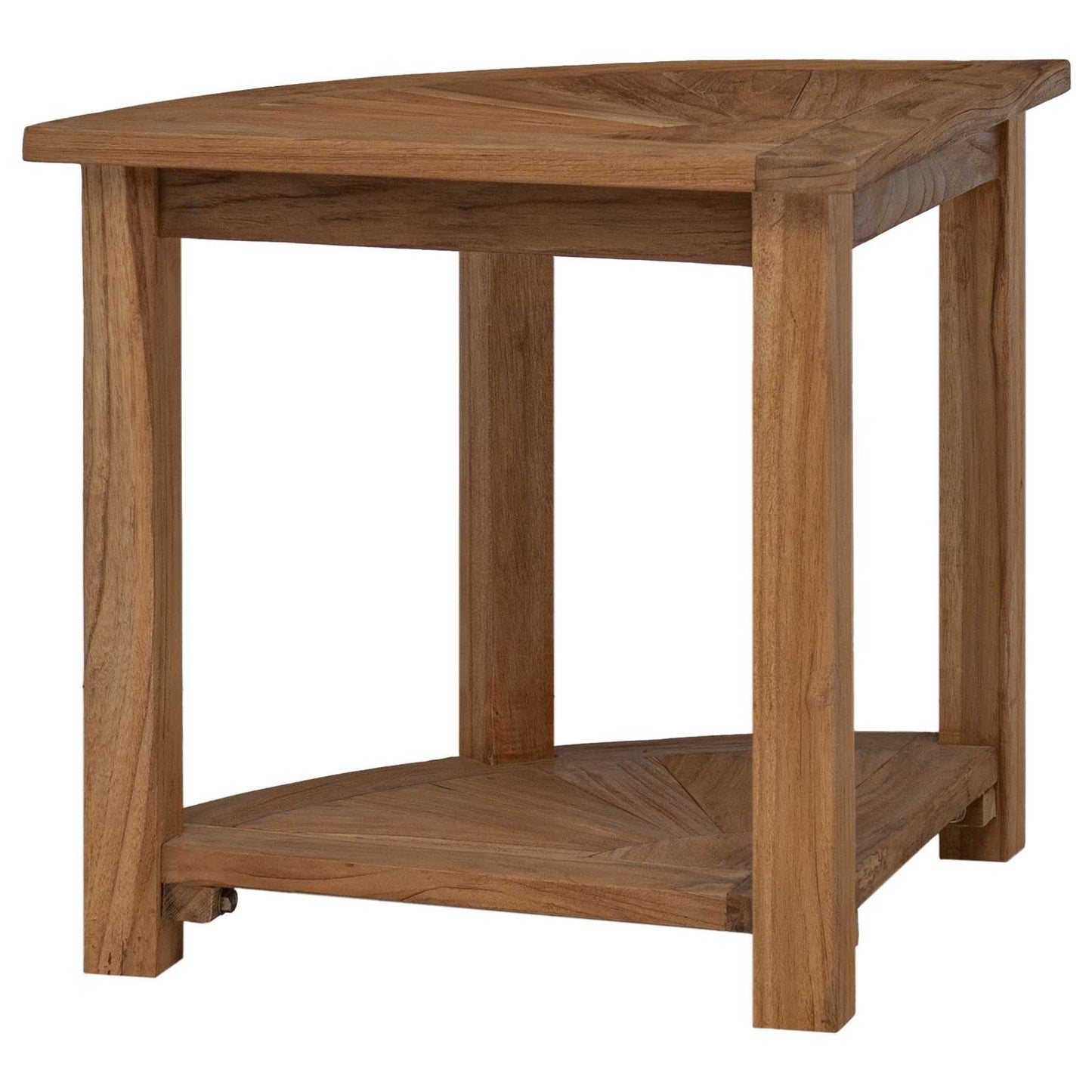 Badkamer Bijzettafel Naturel 45 x 45 x 46 cm Massief Teakhout