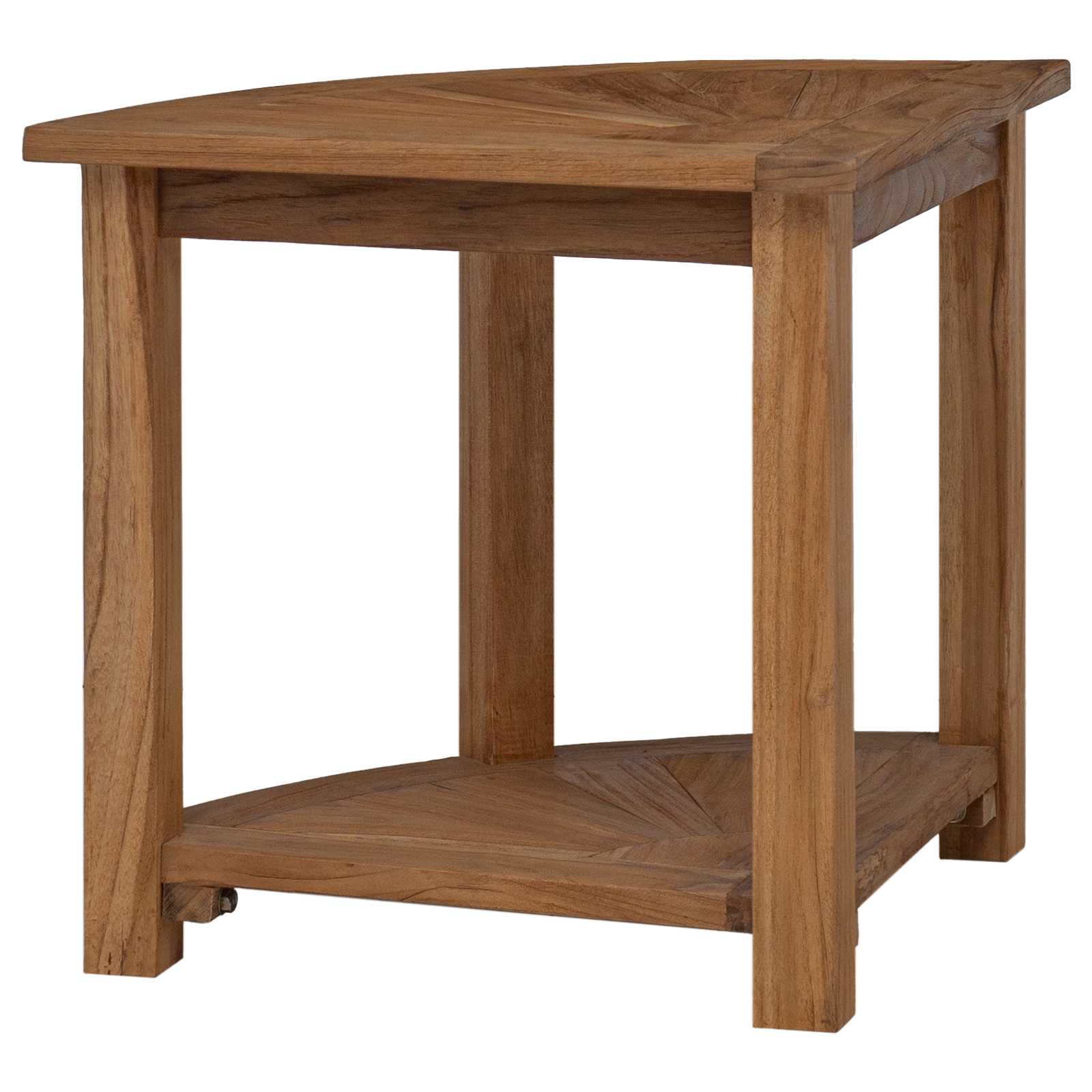 Badkamer Bijzettafel Naturel 45 x 45 x 46 cm Massief Teakhout