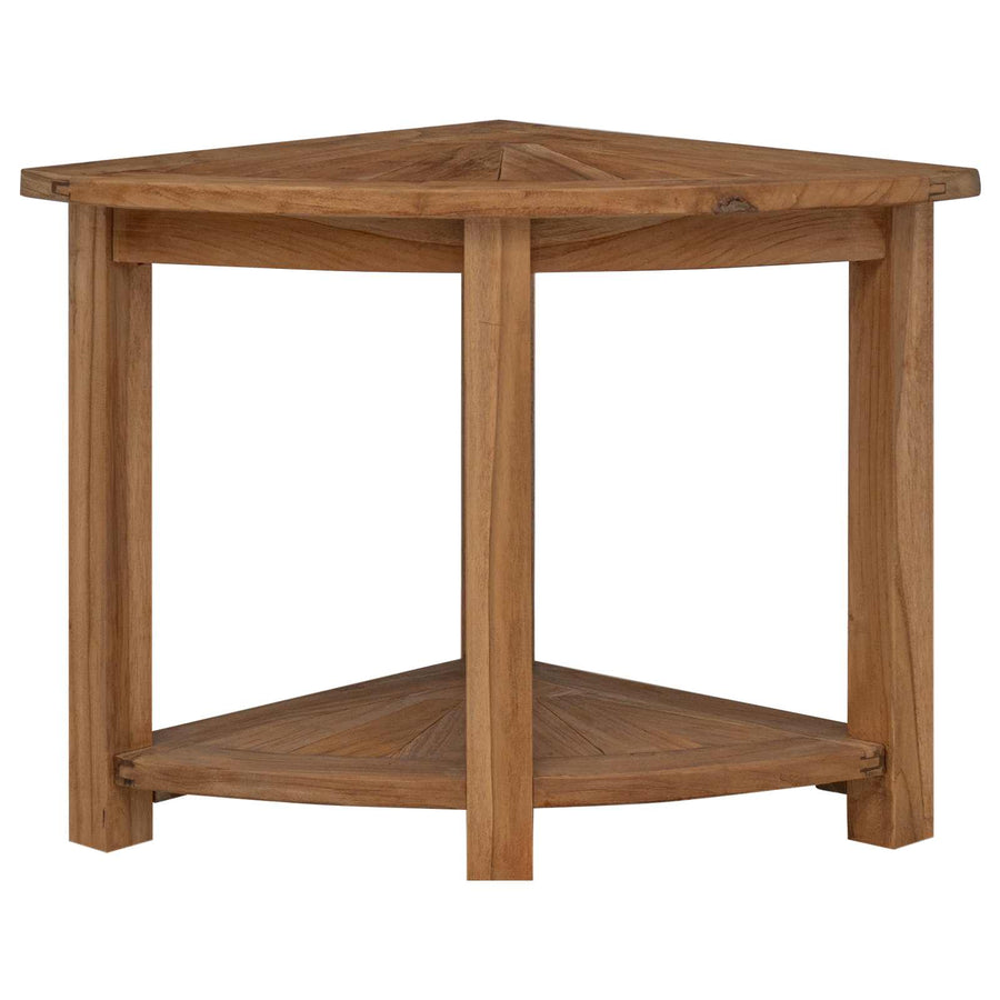 Badkamer Bijzettafel Naturel 45 x 45 x 46 cm Massief Teakhout