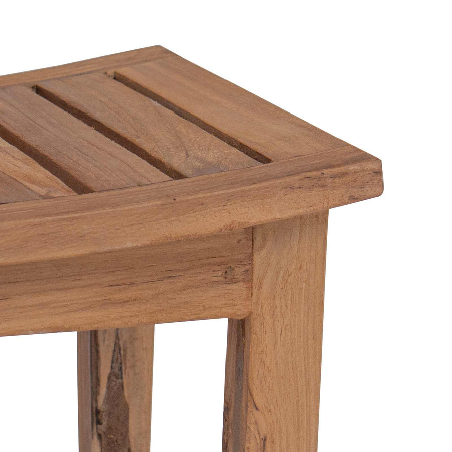 Badkamer Bijzettafel Naturel 50 x 35 x 45 cm Massief Teakhout