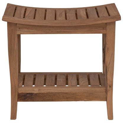 Badkamer Bijzettafel Naturel 50 x 35 x 45 cm Massief Teakhout