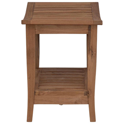 Badkamer Bijzettafel Naturel 50 x 35 x 45 cm Massief Teakhout