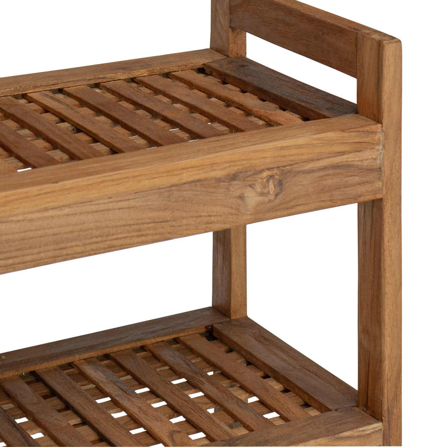 Badkamerplank Naturel 45 x 30 x 45 cm Massief Teakhout