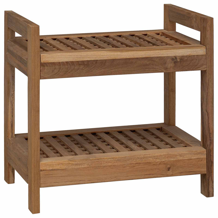 Badkamerplank Naturel 45 x 30 x 45 cm Massief Teakhout