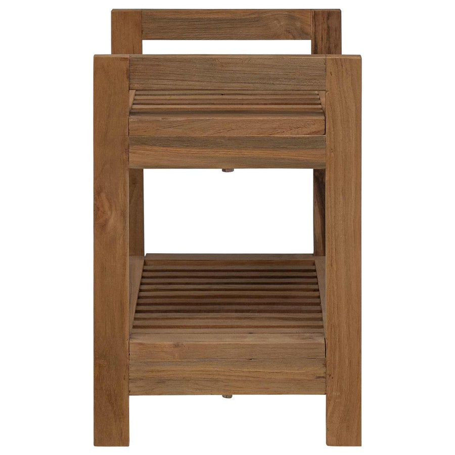 Badkamerplank Naturel 45 x 30 x 45 cm Massief Teakhout