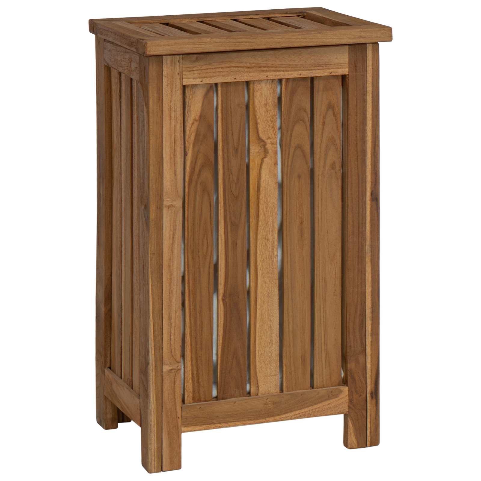 Wasmand Naturel 35 x 25 x 60 cm Massief Teakhout