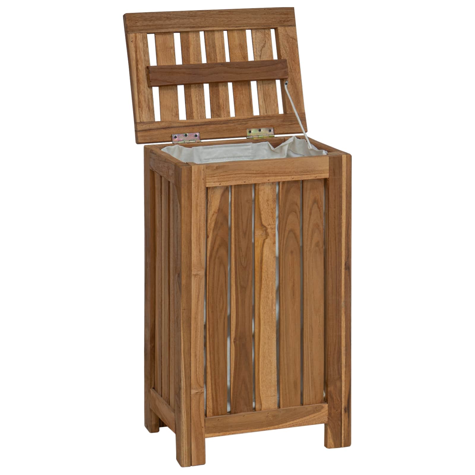 Wasmand Naturel 35 x 25 x 60 cm Massief Teakhout