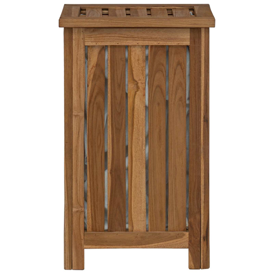 Wasmand Naturel 35 x 25 x 60 cm Massief Teakhout